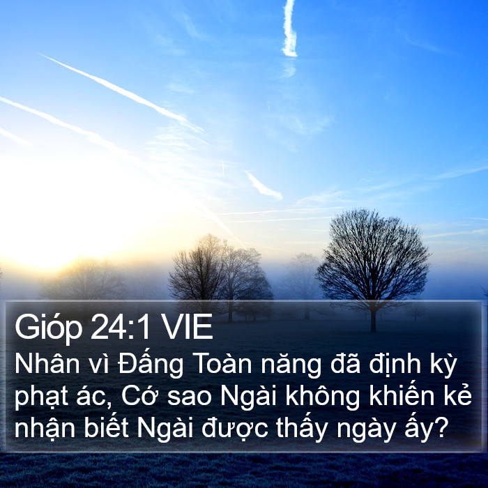Gióp 24:1 VIE Bible Study