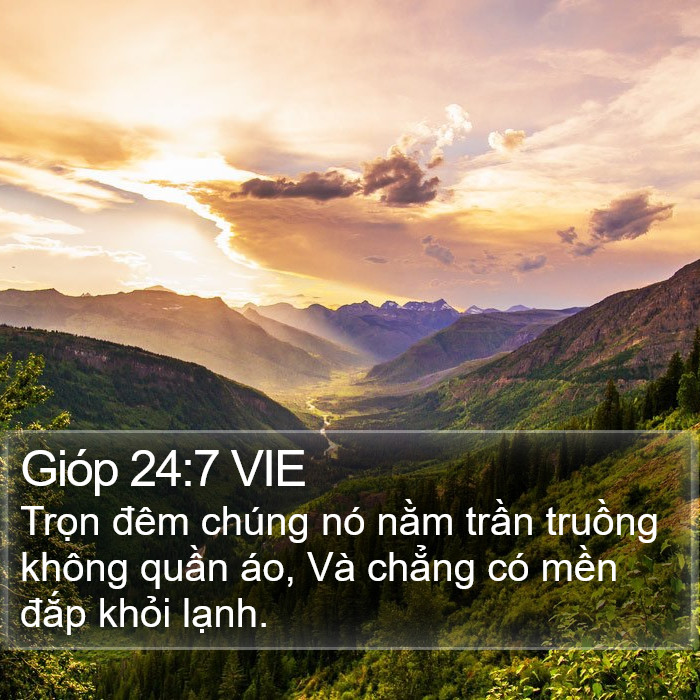 Gióp 24:7 VIE Bible Study