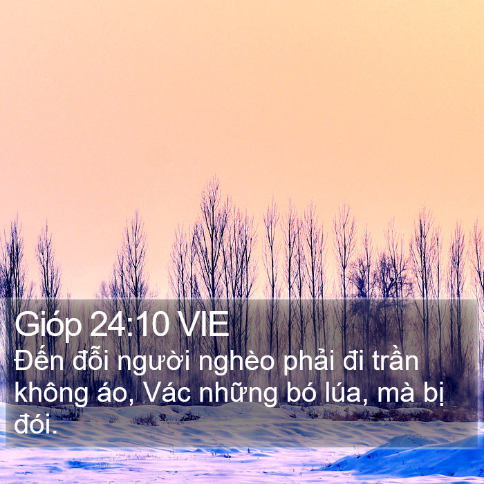 Gióp 24:10 VIE Bible Study
