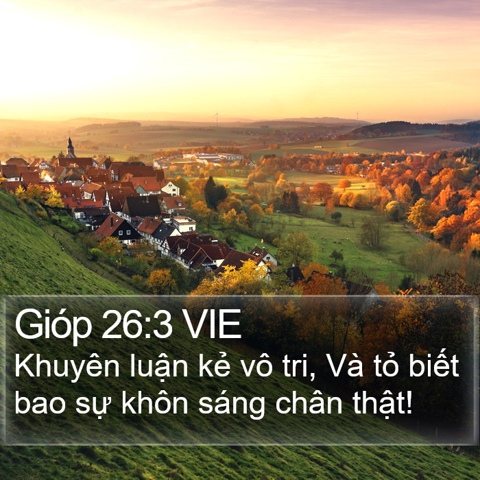 Gióp 26:3 VIE Bible Study