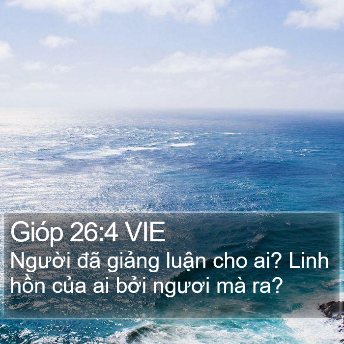 Gióp 26:4 VIE Bible Study