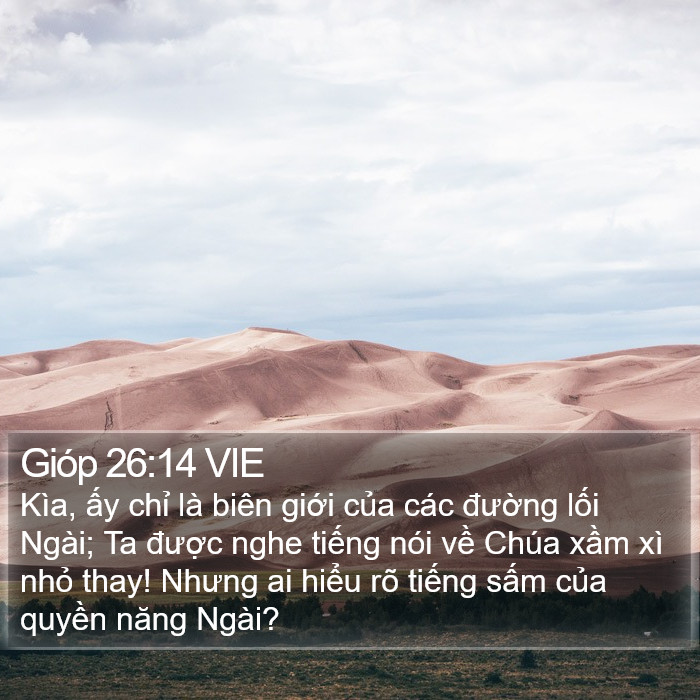 Gióp 26:14 VIE Bible Study