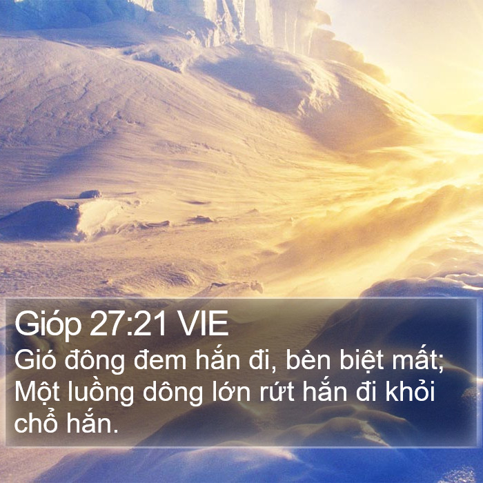 Gióp 27:21 VIE Bible Study