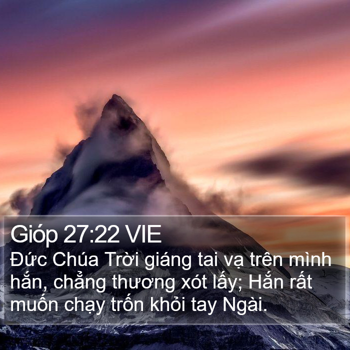 Gióp 27:22 VIE Bible Study