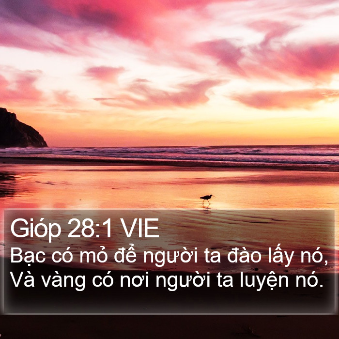 Gióp 28:1 VIE Bible Study
