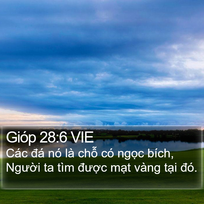Gióp 28:6 VIE Bible Study