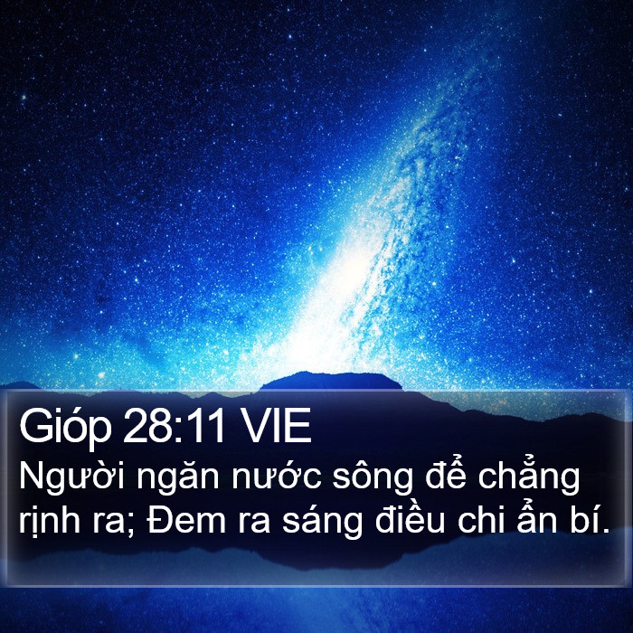 Gióp 28:11 VIE Bible Study