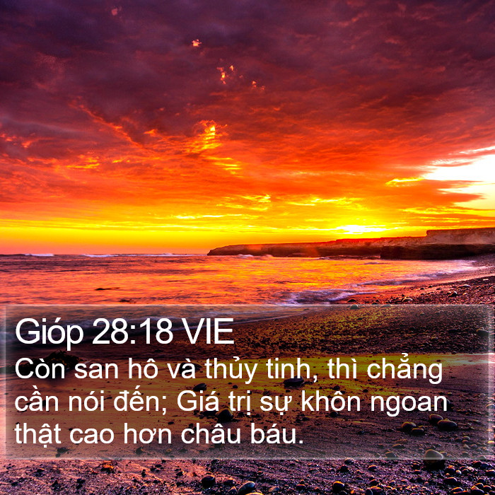 Gióp 28:18 VIE Bible Study
