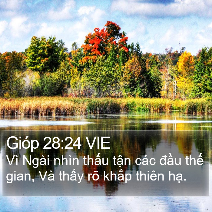 Gióp 28:24 VIE Bible Study
