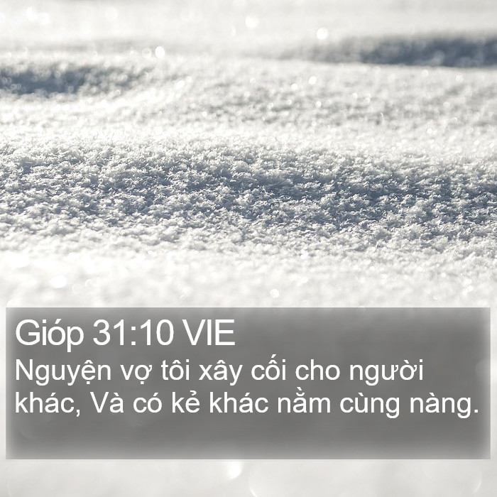 Gióp 31:10 VIE Bible Study