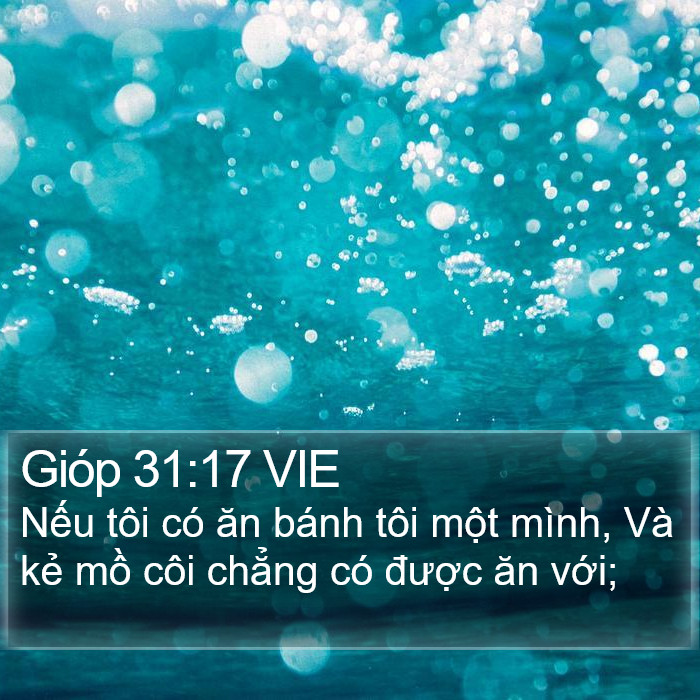 Gióp 31:17 VIE Bible Study