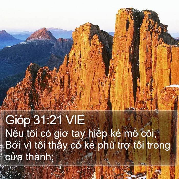 Gióp 31:21 VIE Bible Study