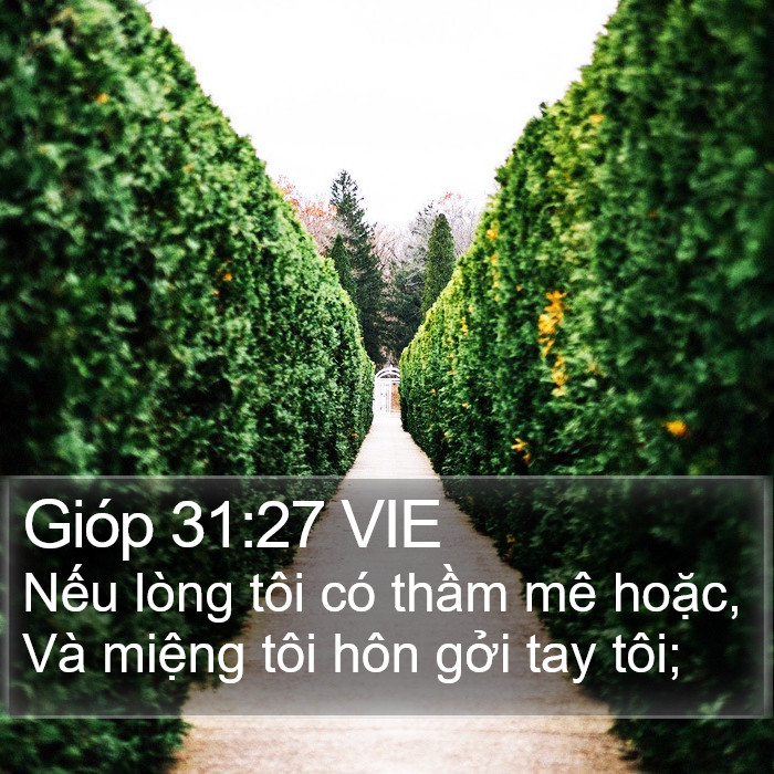 Gióp 31:27 VIE Bible Study