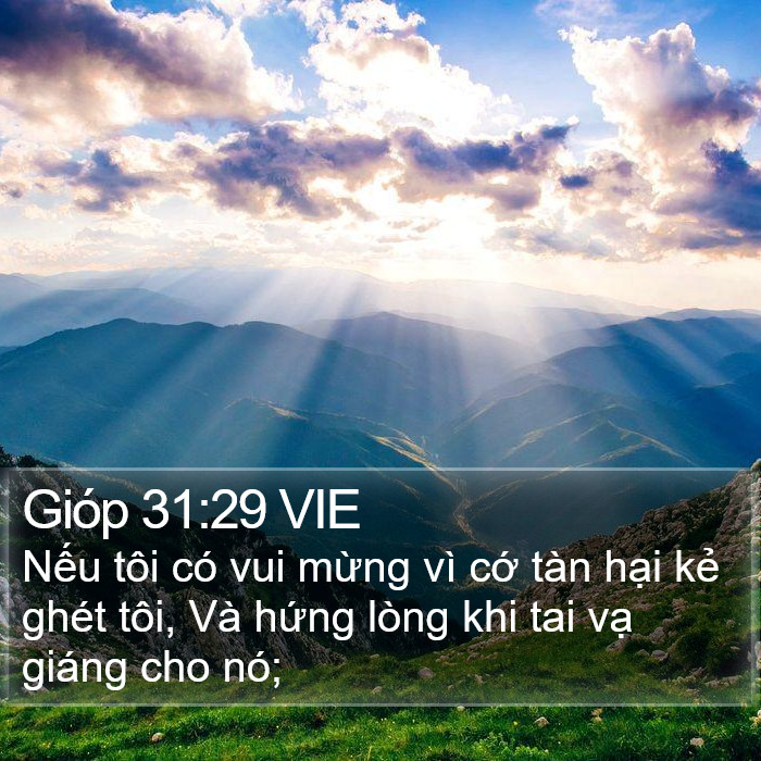 Gióp 31:29 VIE Bible Study