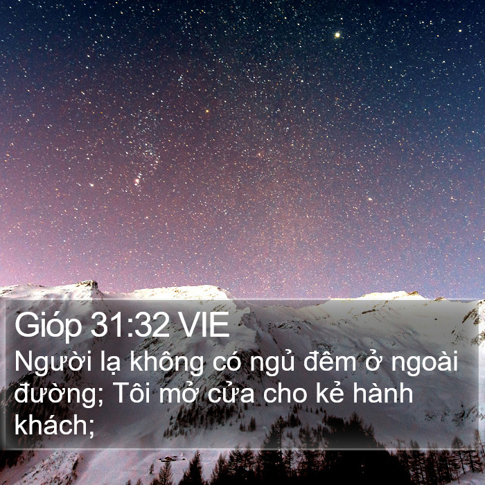 Gióp 31:32 VIE Bible Study