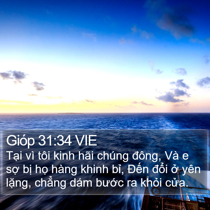 Gióp 31:34 VIE Bible Study