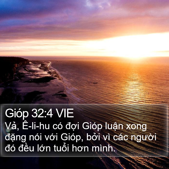 Gióp 32:4 VIE Bible Study