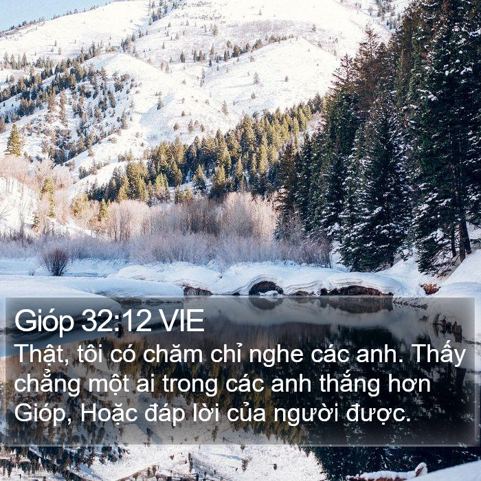 Gióp 32:12 VIE Bible Study
