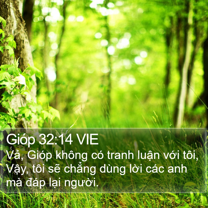 Gióp 32:14 VIE Bible Study