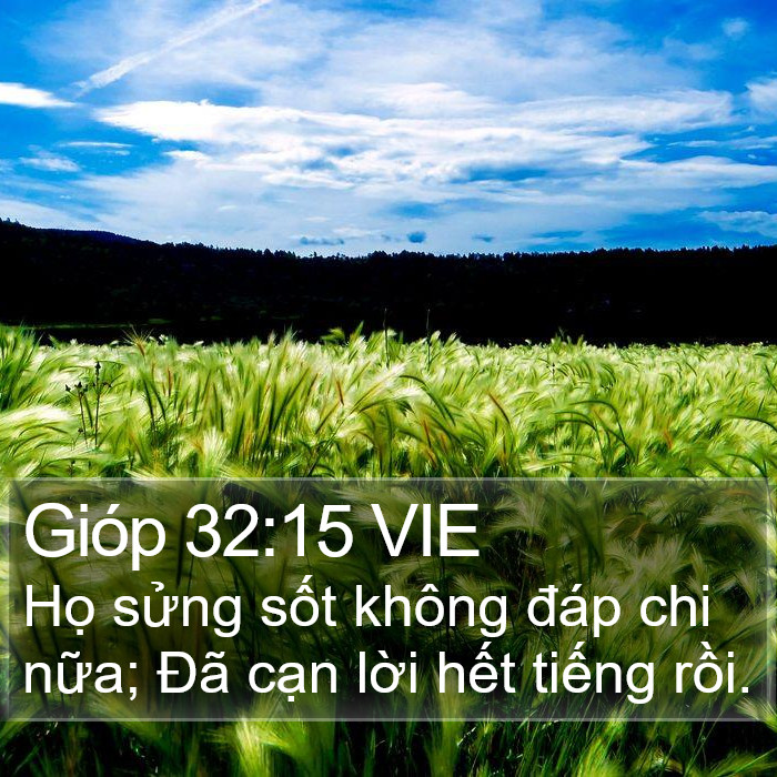 Gióp 32:15 VIE Bible Study