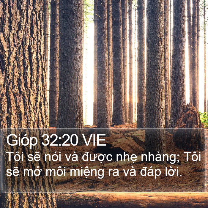 Gióp 32:20 VIE Bible Study