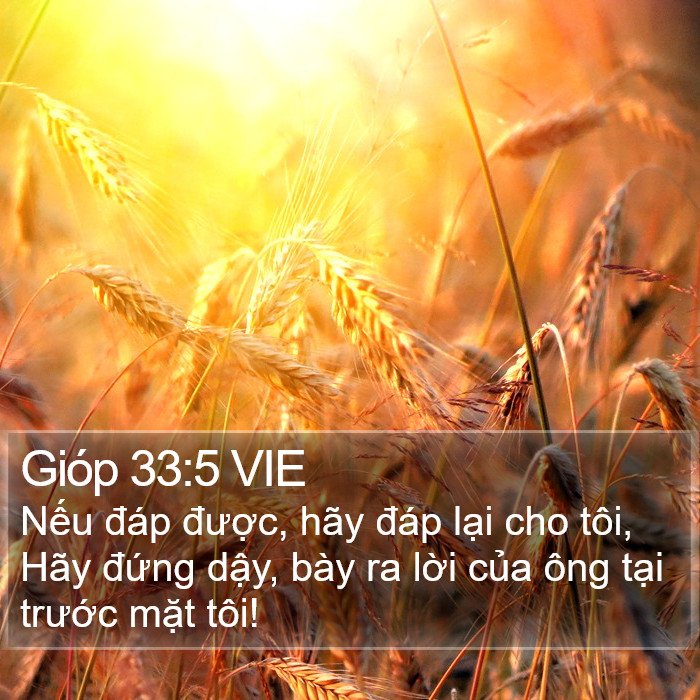 Gióp 33:5 VIE Bible Study
