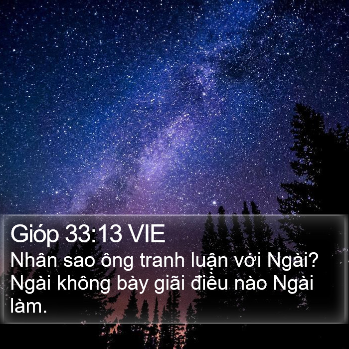 Gióp 33:13 VIE Bible Study