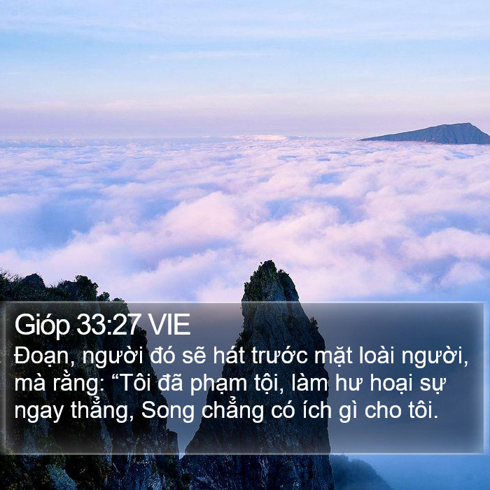 Gióp 33:27 VIE Bible Study