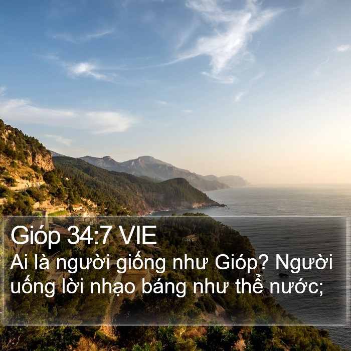 Gióp 34:7 VIE Bible Study