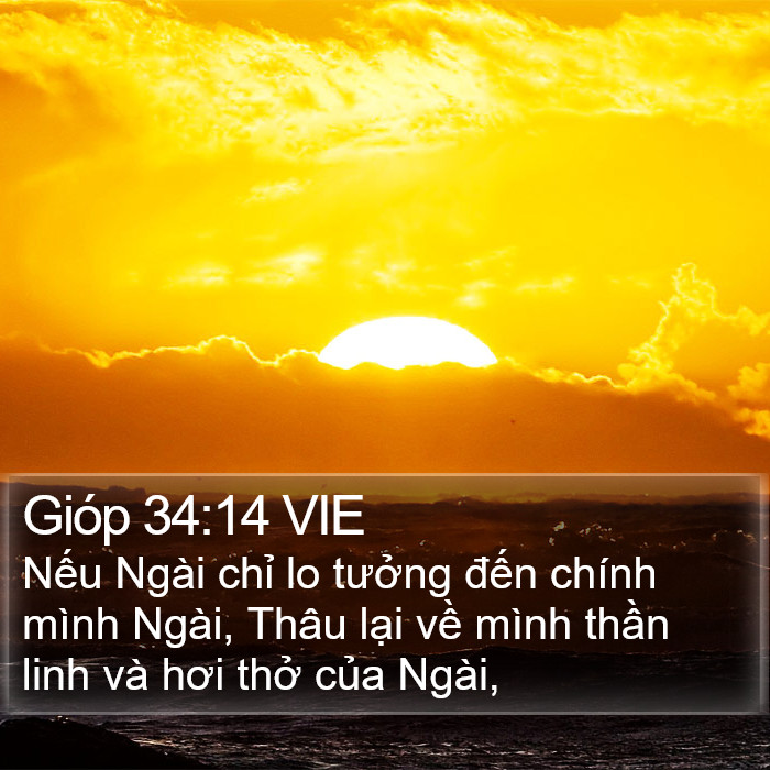 Gióp 34:14 VIE Bible Study