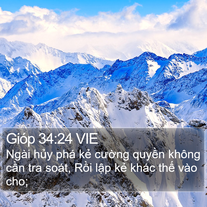 Gióp 34:24 VIE Bible Study