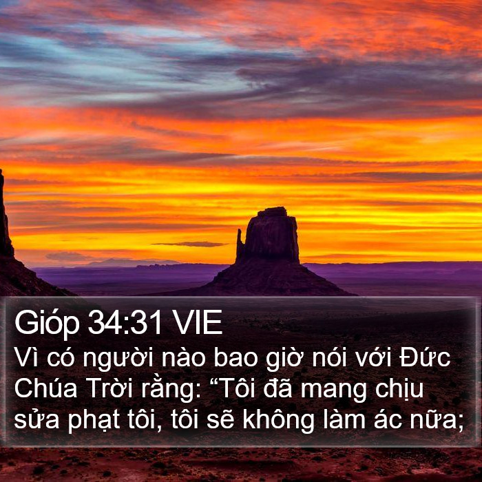 Gióp 34:31 VIE Bible Study