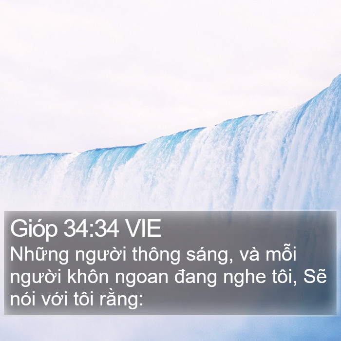 Gióp 34:34 VIE Bible Study