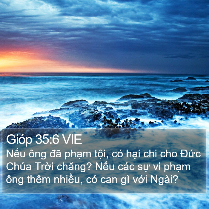 Gióp 35:6 VIE Bible Study