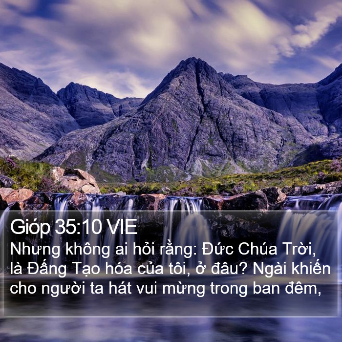 Gióp 35:10 VIE Bible Study