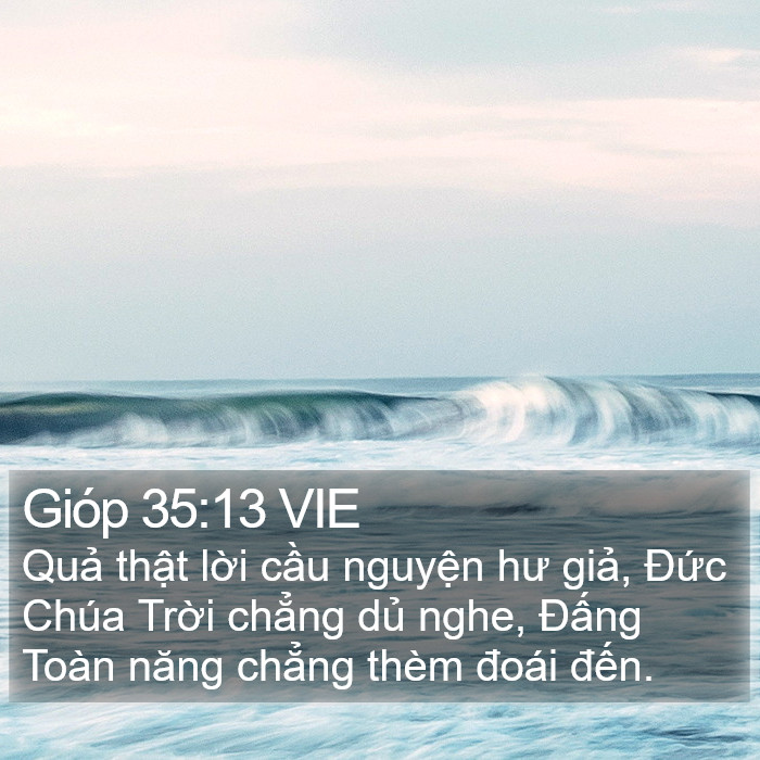 Gióp 35:13 VIE Bible Study