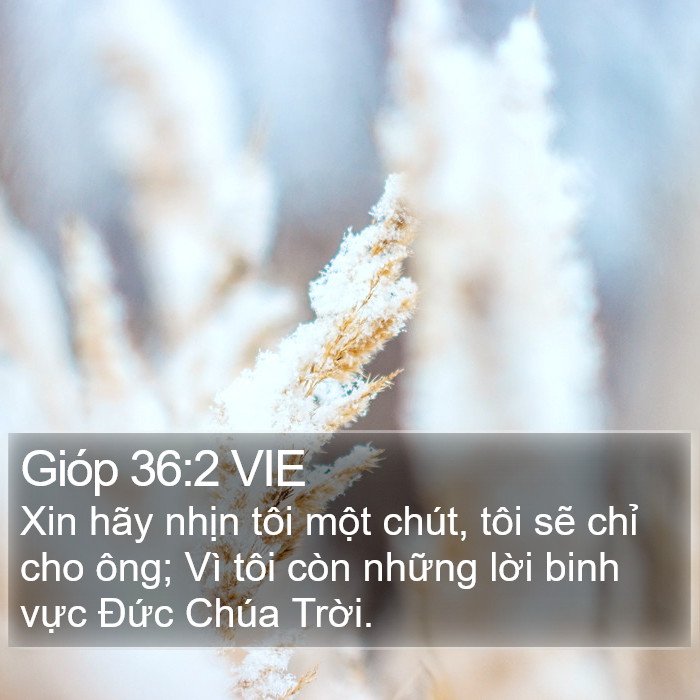 Gióp 36:2 VIE Bible Study