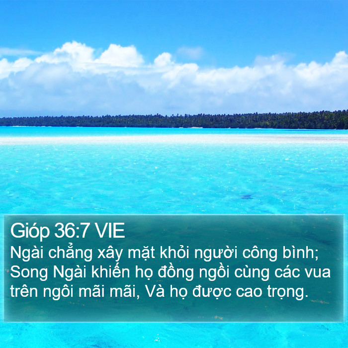Gióp 36:7 VIE Bible Study