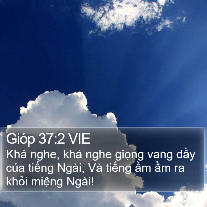 Gióp 37:2 VIE Bible Study
