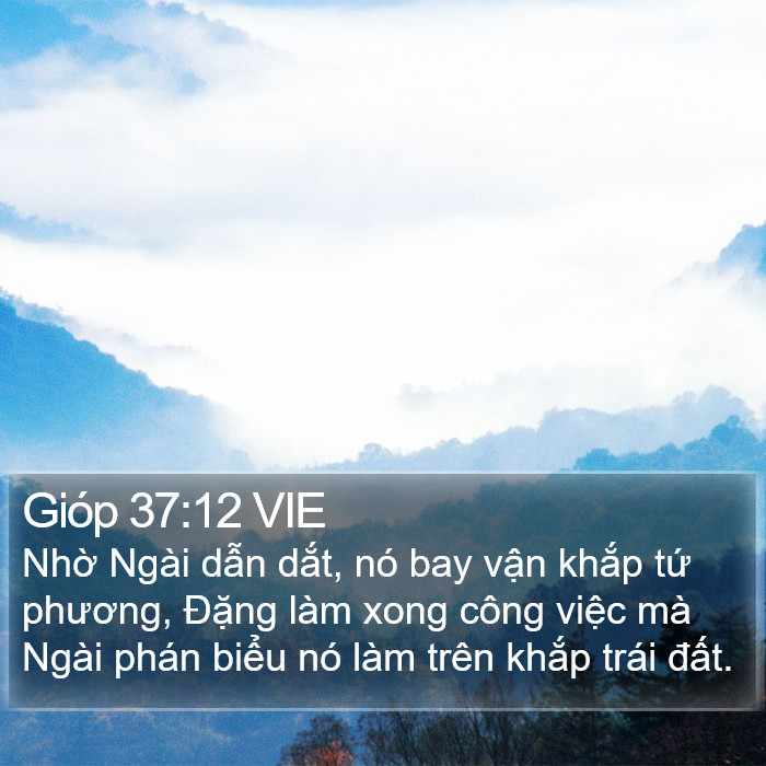 Gióp 37:12 VIE Bible Study