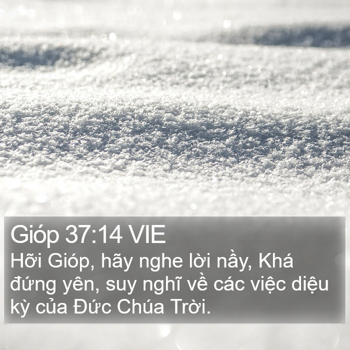 Gióp 37:14 VIE Bible Study