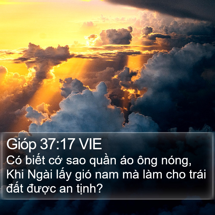 Gióp 37:17 VIE Bible Study