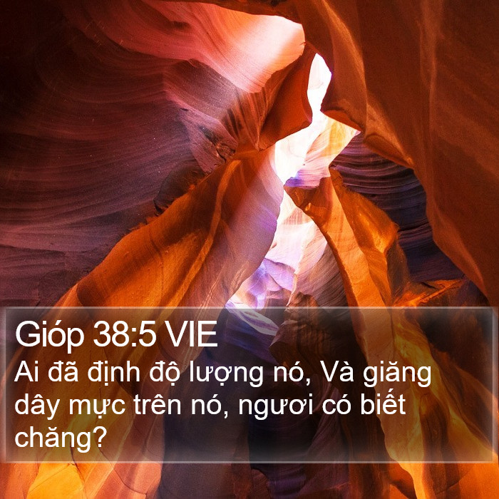 Gióp 38:5 VIE Bible Study