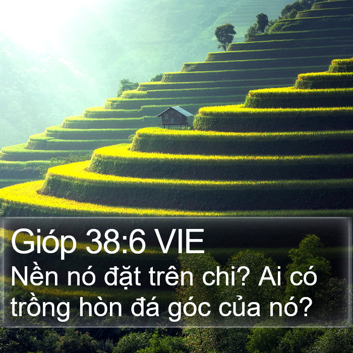 Gióp 38:6 VIE Bible Study