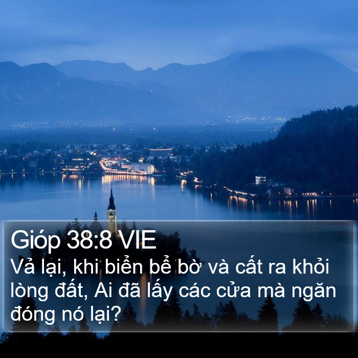 Gióp 38:8 VIE Bible Study