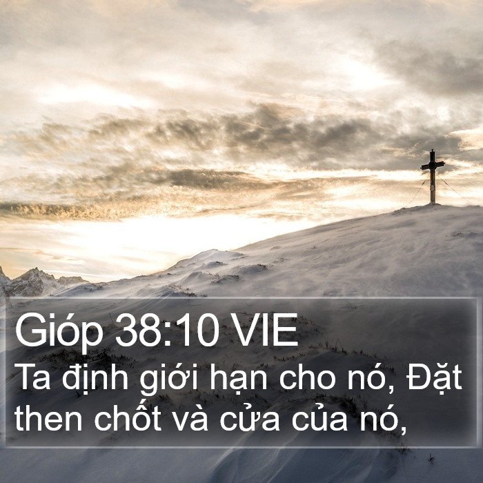 Gióp 38:10 VIE Bible Study
