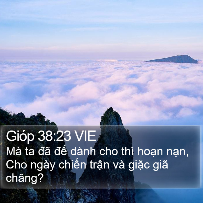 Gióp 38:23 VIE Bible Study