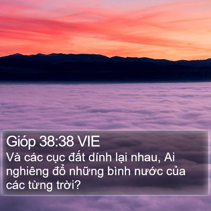 Gióp 38:38 VIE Bible Study