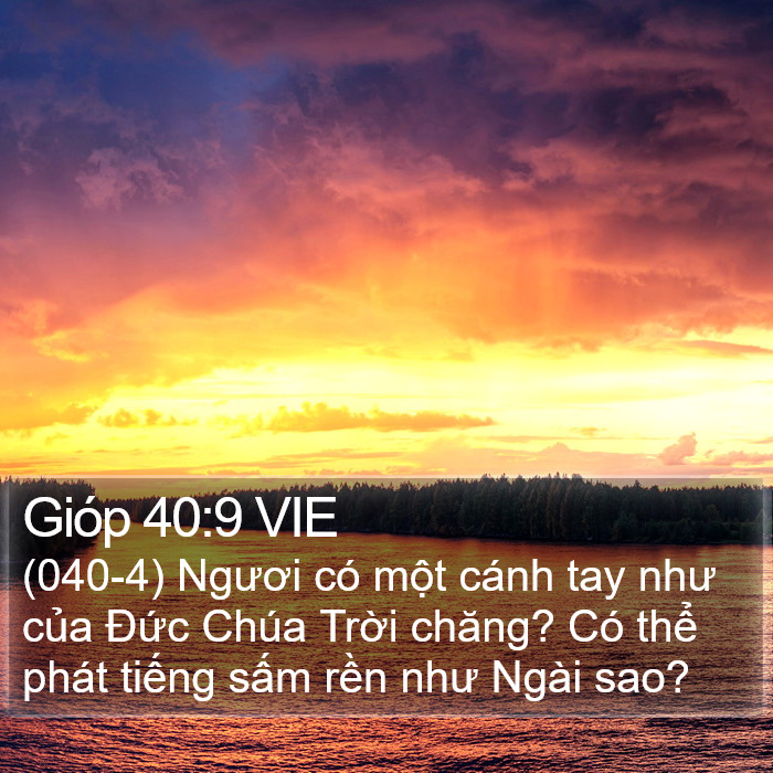 Gióp 40:9 VIE Bible Study
