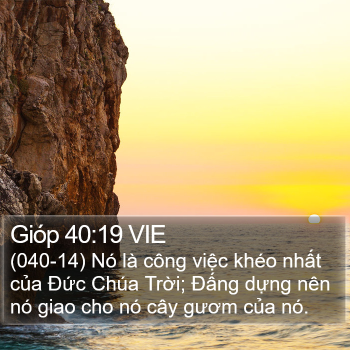 Gióp 40:19 VIE Bible Study